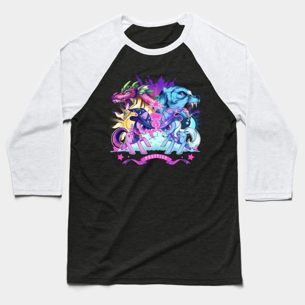 Prestige of the Sun and Moon Baseball T-Shirt by theuselesstoe